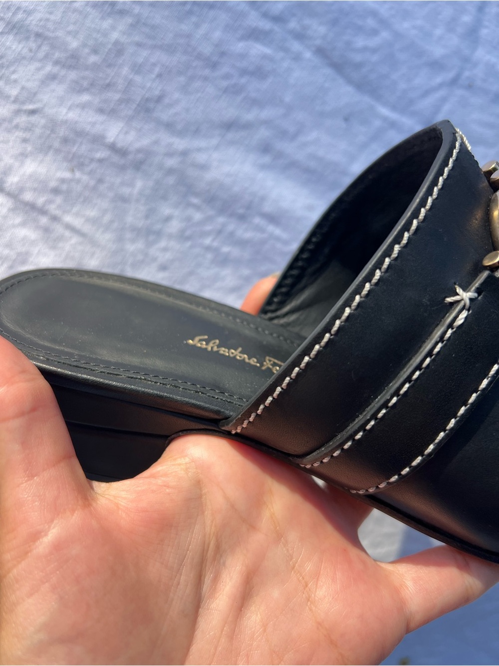 salvatore ferragamo phobos gancini mules - Picture 10 of 12